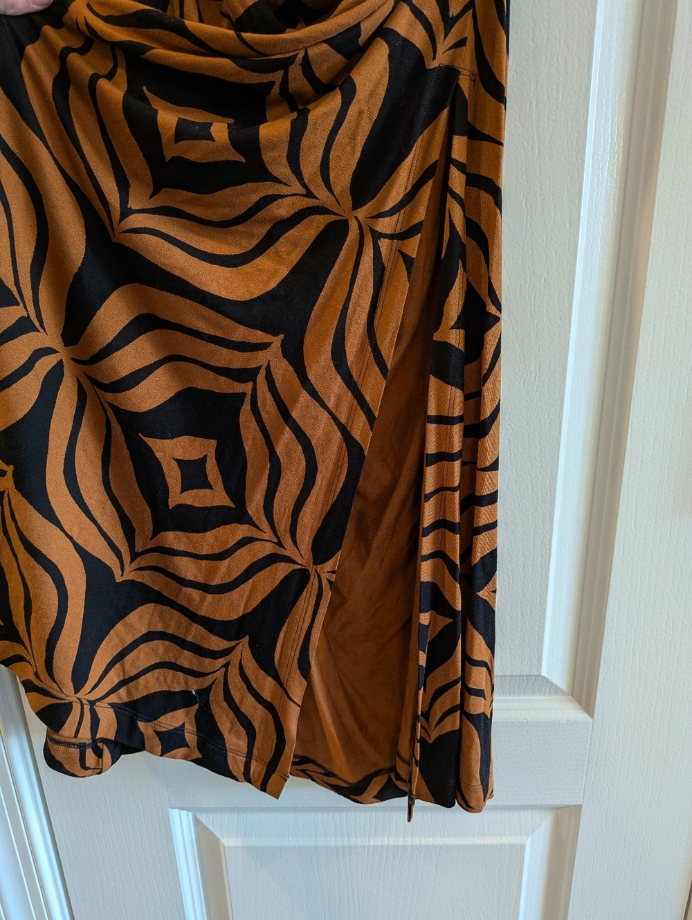Anthropologie Strapless Mixed Animal Print Dress - Black, White, Brown - Picture 8 of 16